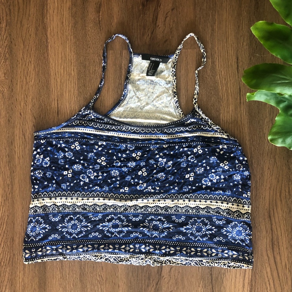 Forever 21 boho crop tank small